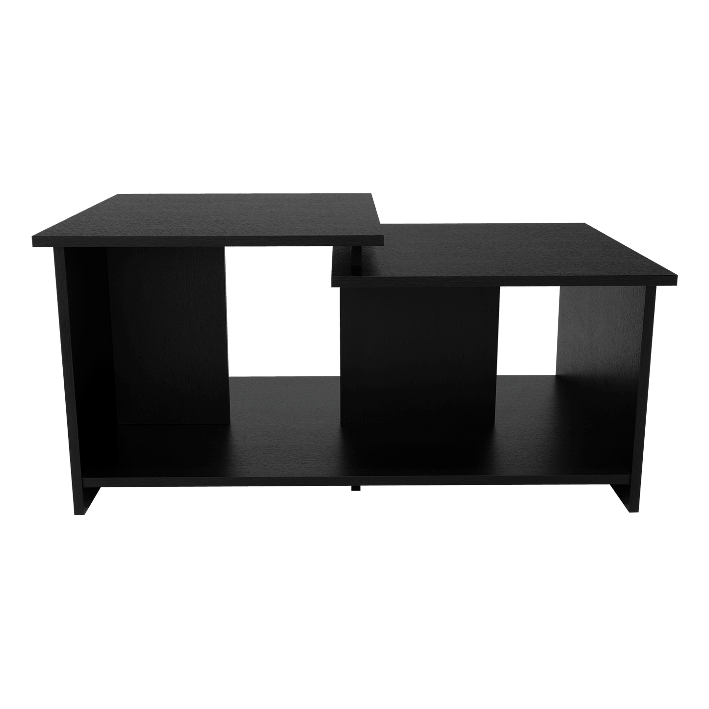 Mesa de Centro Thiny, Wengue, con Variedad de Entrepaños - VIRTUAL MUEBLES