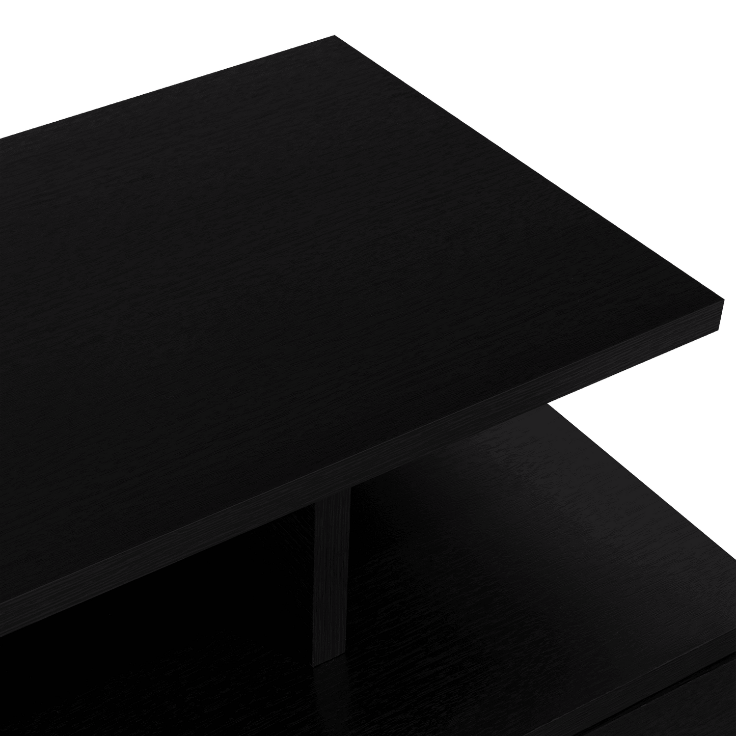 Mesa de Noche Flotante Nube, Wengue con un Cajón y División de dos Entrepaños ZF - VIRTUAL MUEBLES