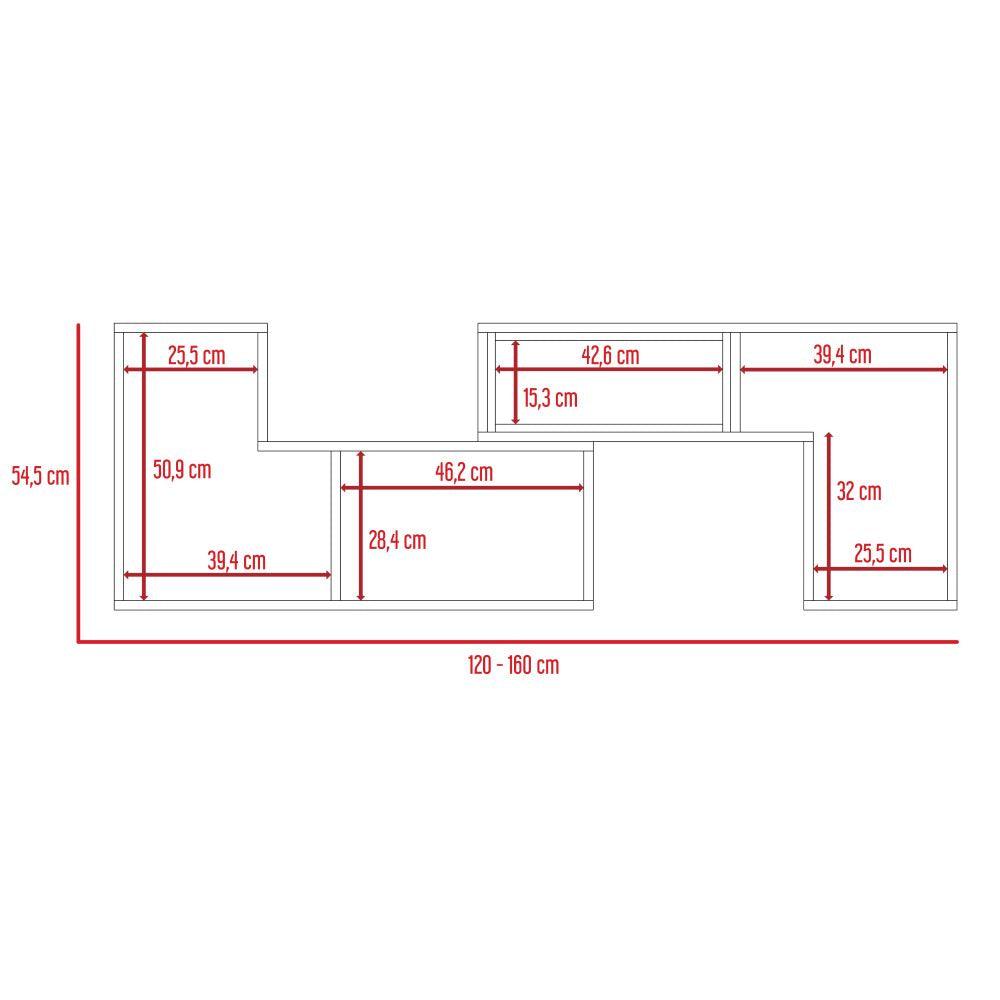 Mesa para TV Ascher color Blanco Duqueza para Sala.