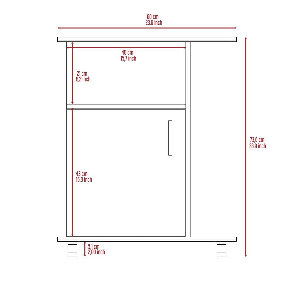 Modulo Microondas Lower color Blanco Para Cocina.