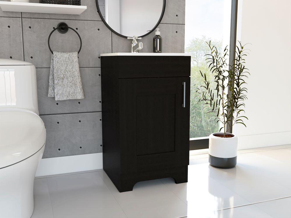 Mueble Lavamanos Apolis color Miel Para Baño.