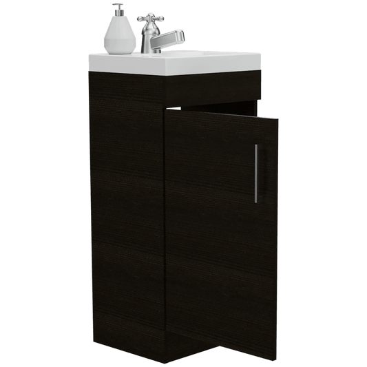 Mueble Lavamanos Oporto color Wengue para Baño.