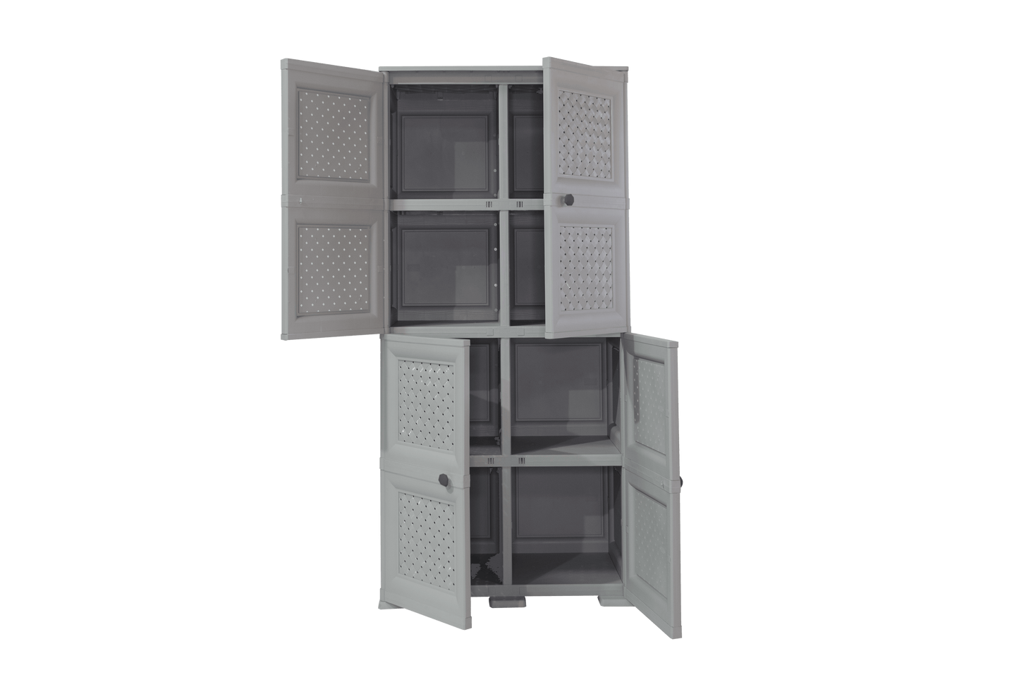 Mueble Organizador Elegance Rattan Da Vinci color Gris para Habitación.