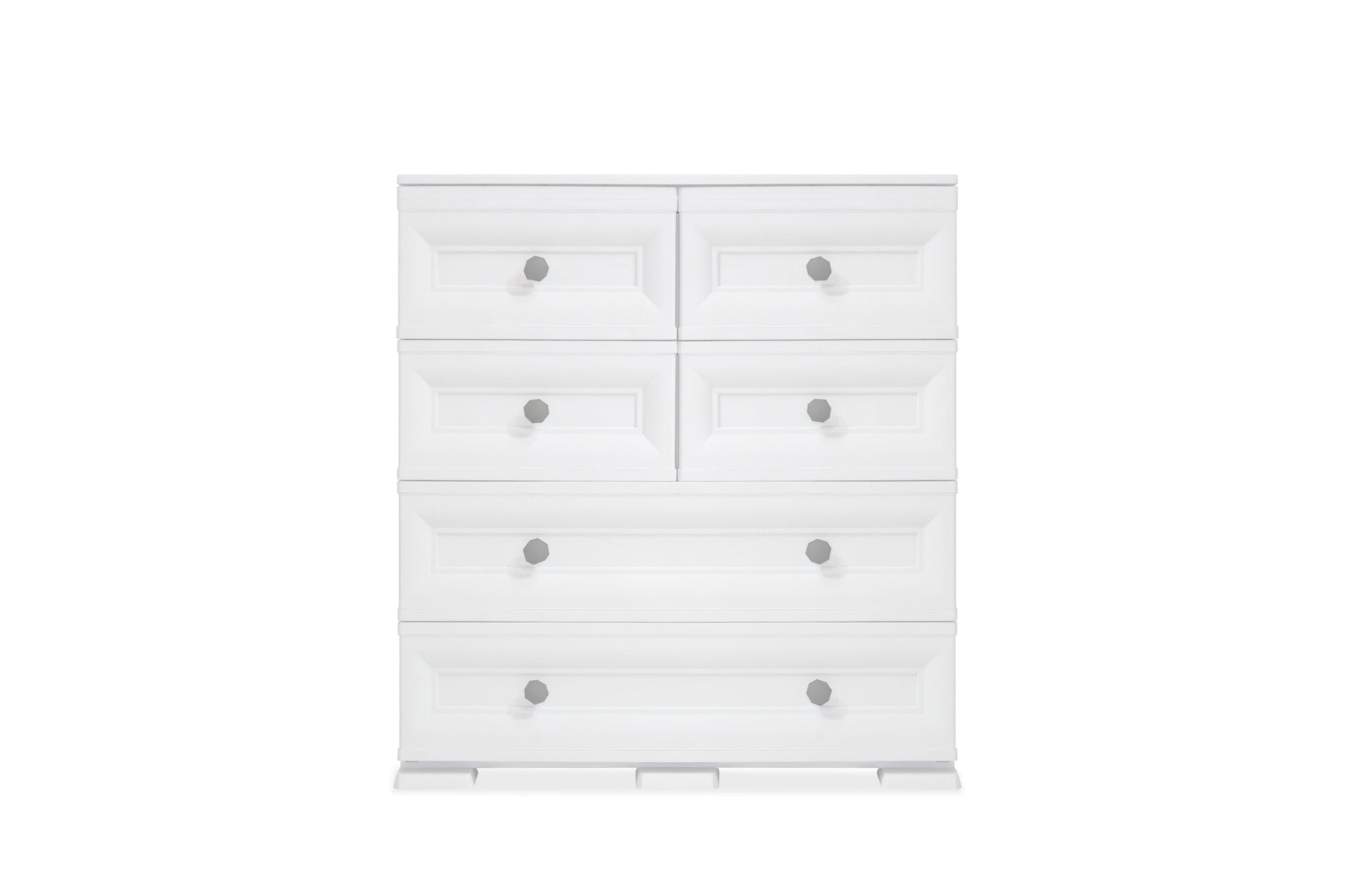 Mueble Organizador Elegance Dali color Blanco Perla para Habitación.