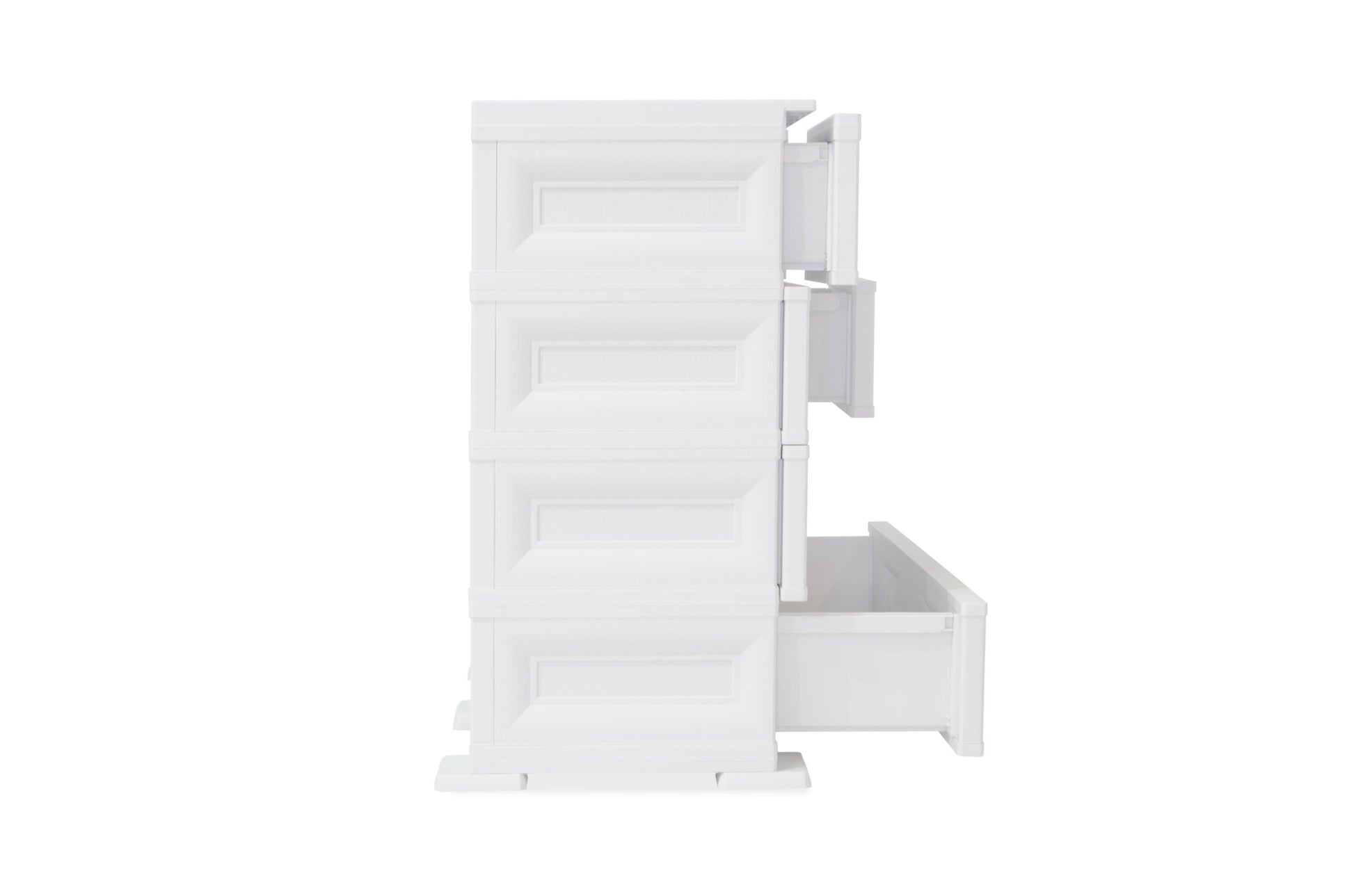 Mueble Organizador Elegance Dali color Blanco Perla para Habitación.