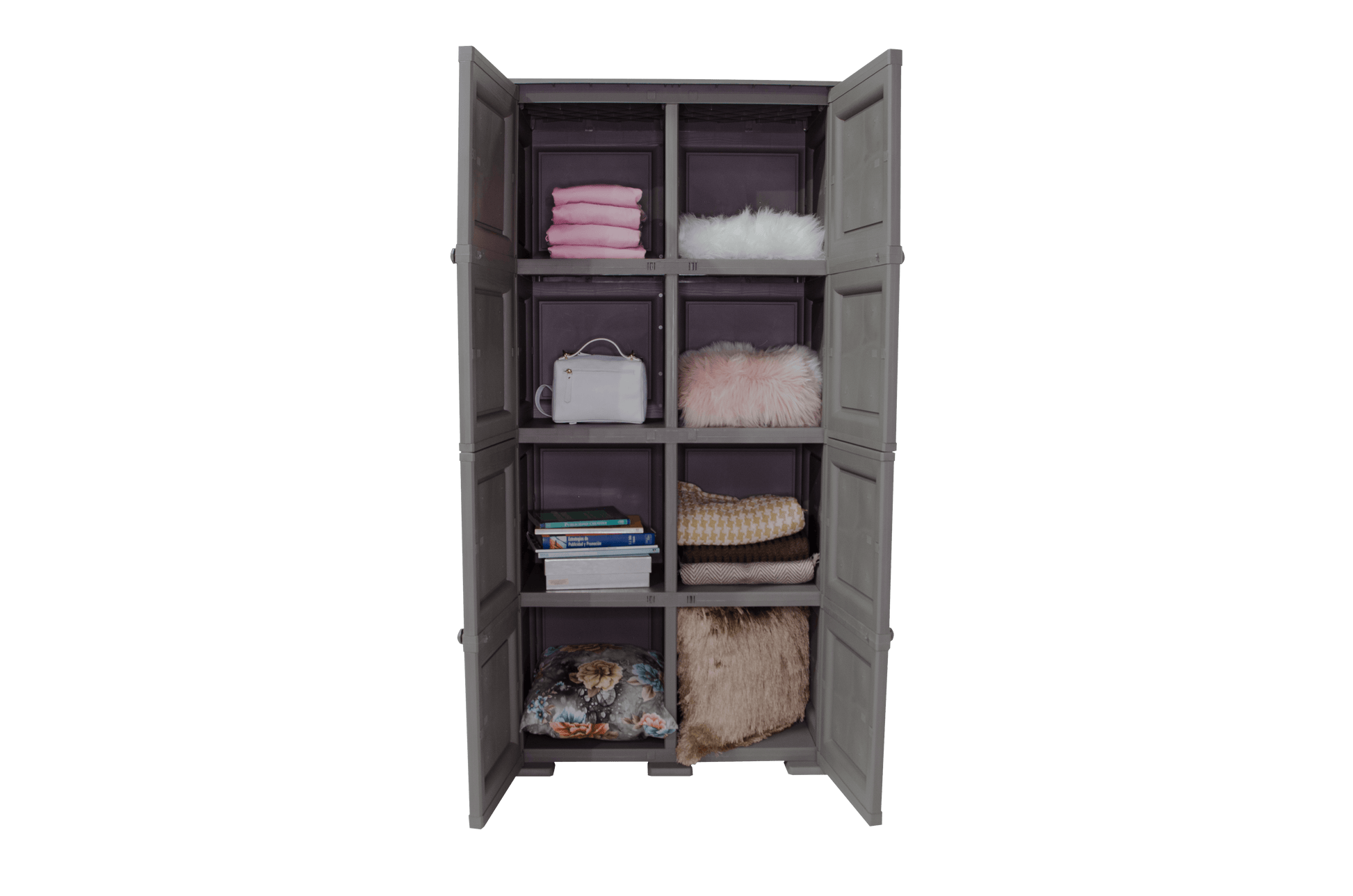 Mueble Organizador Elegance Liso Da Vinci color Cocoa para Habitación.