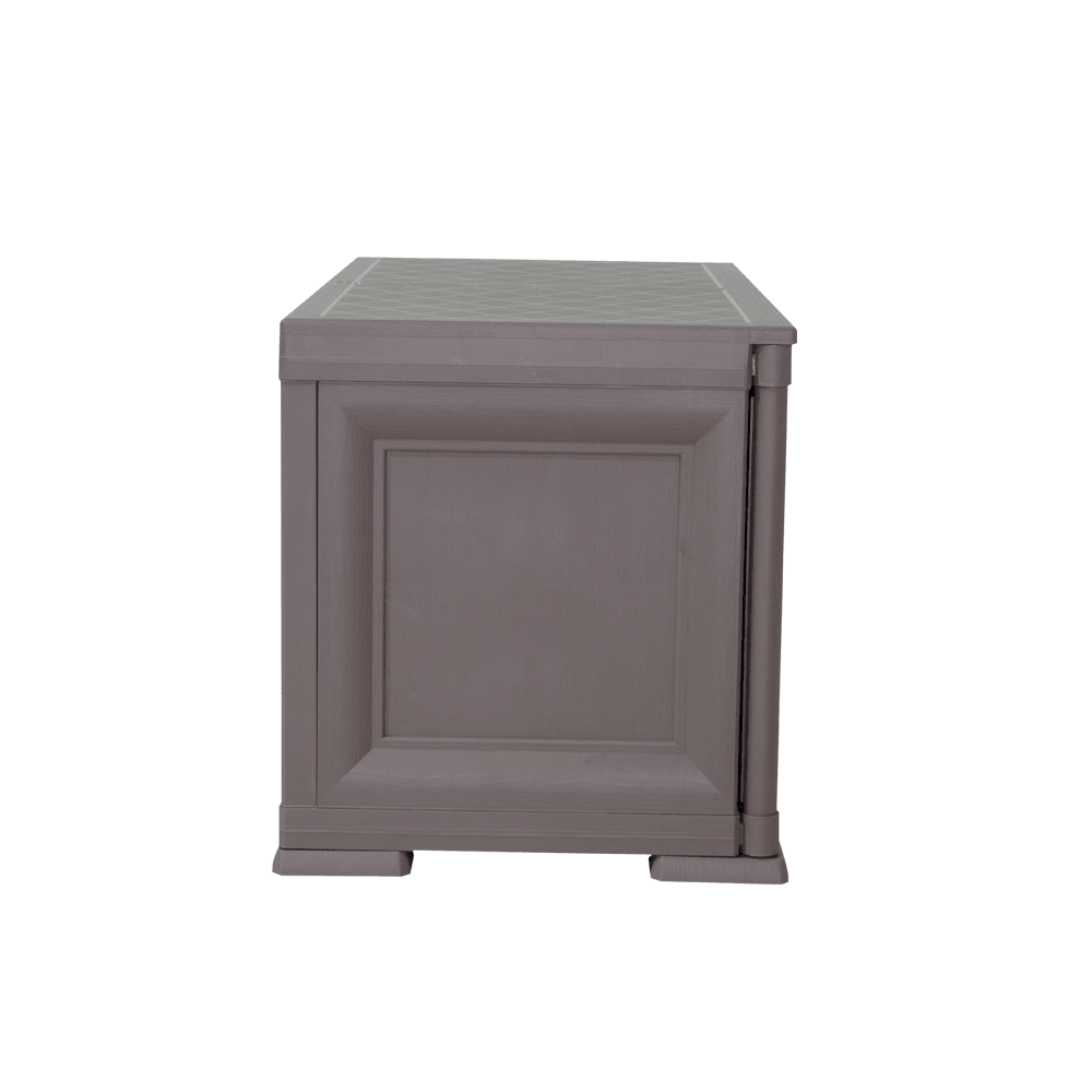 Mueble Organizador Elegance Liso Goya color Cocoa para Habitación.