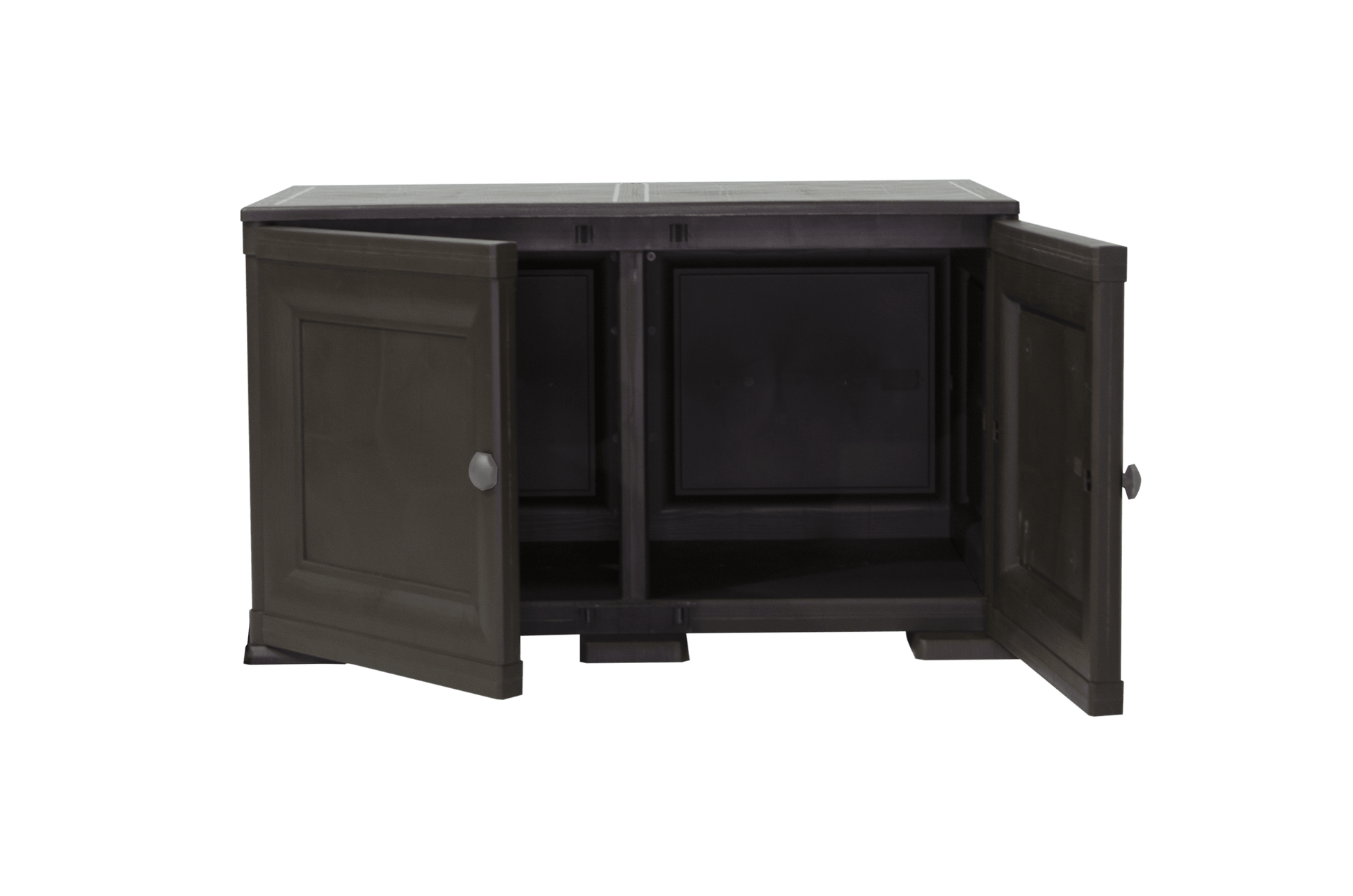 Mueble Organizador Elegance Liso Goya color Wengue para Habitación.