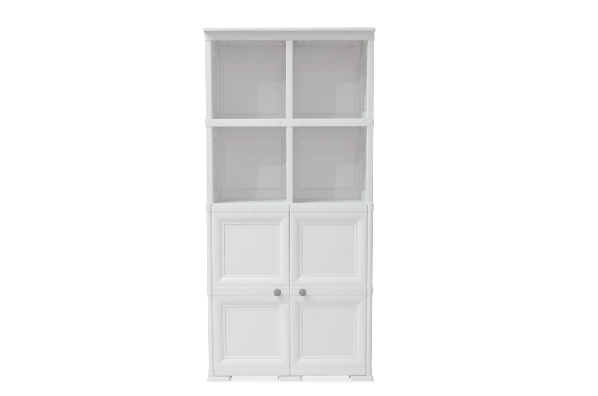 Mueble Organizador Elegance Liso Monet color Blanco Perla para Habitación.