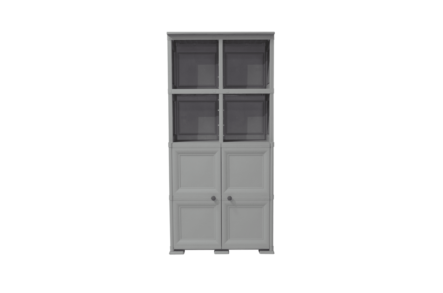 Mueble Organizador Elegance Liso Monet color Gris para Habitación.