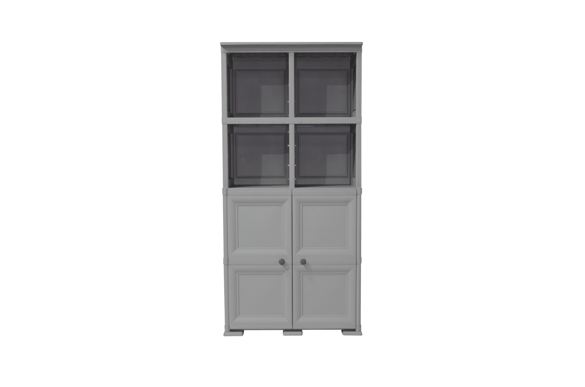 Mueble Organizador Elegance Liso Monet color Gris para Habitación.