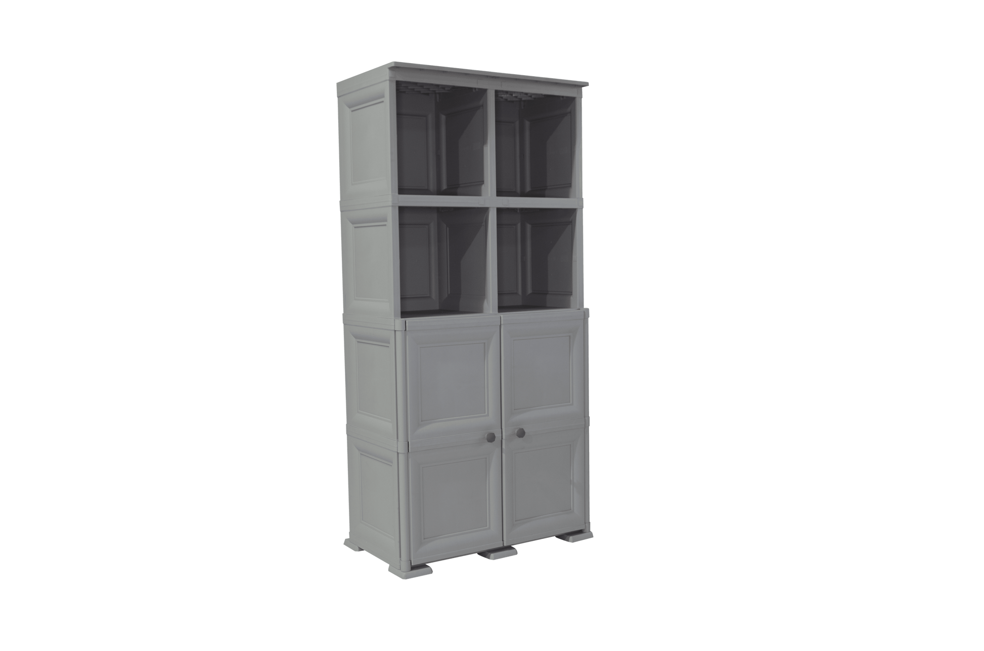 Mueble Organizador Elegance Liso Monet color Gris para Habitación.