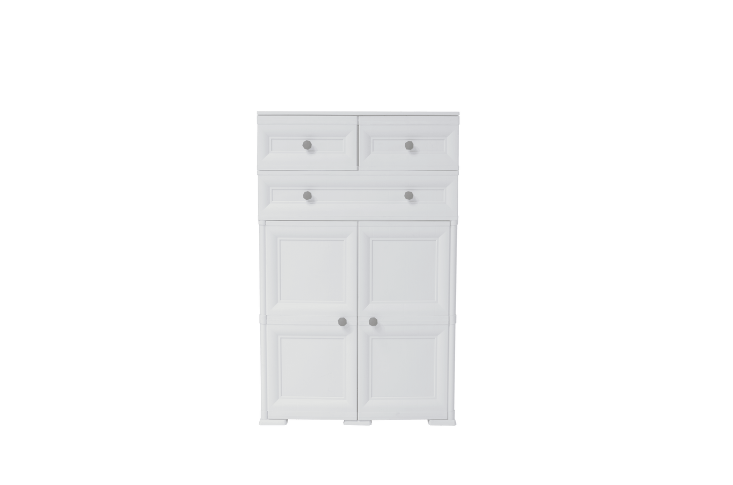 Mueble Organizador Elegance Picasso color Blanco Perla para Habitación.