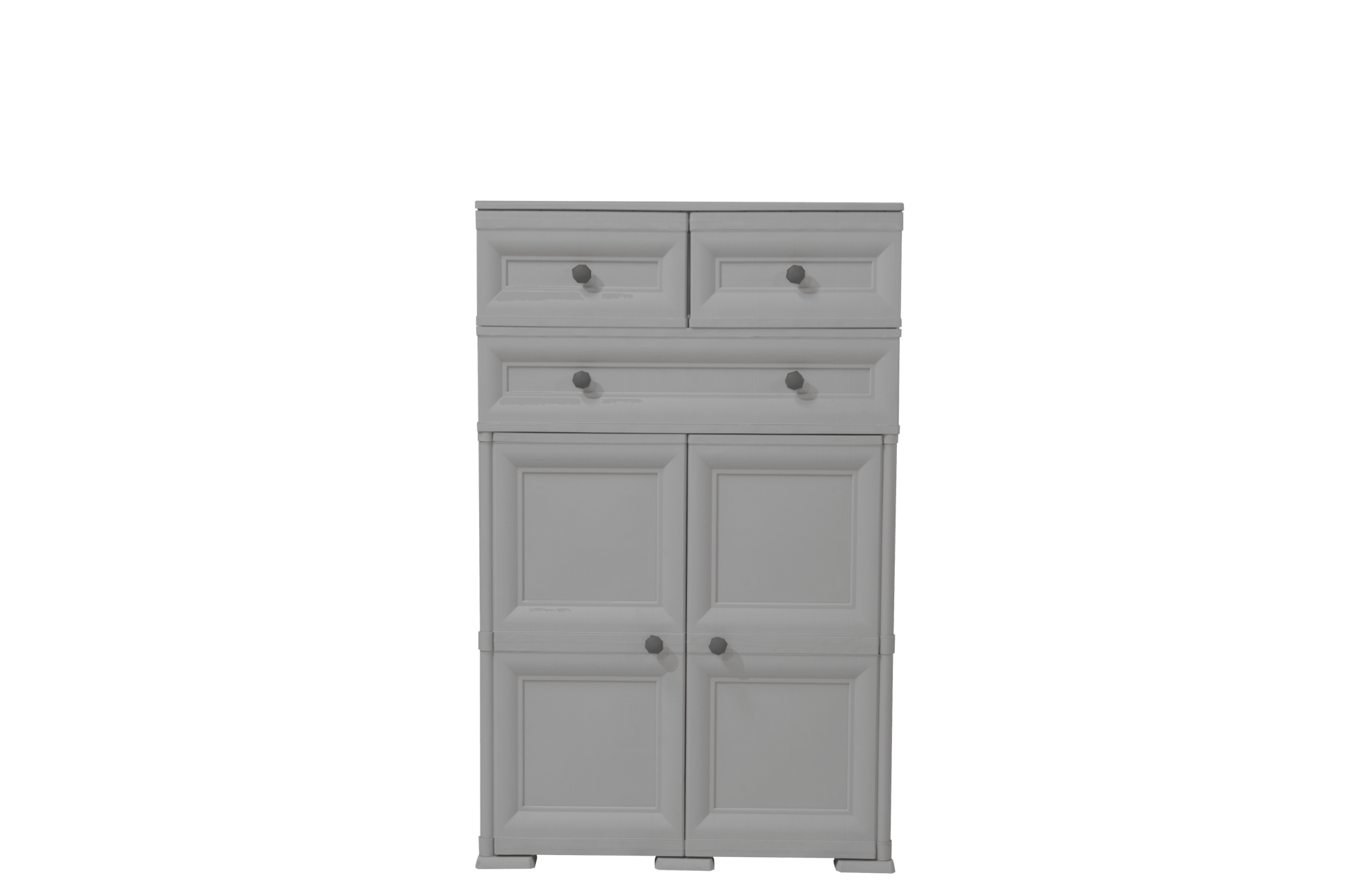 Mueble Organizador Elegance Picasso color Gris para Habitación.