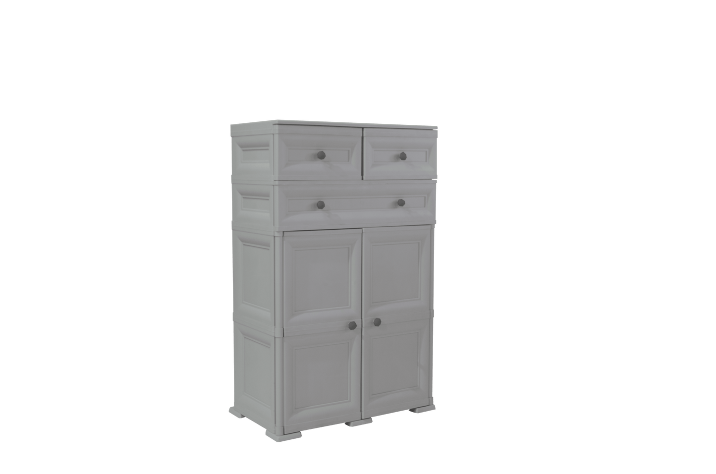 Mueble Organizador Elegance Picasso color Gris para Habitación.