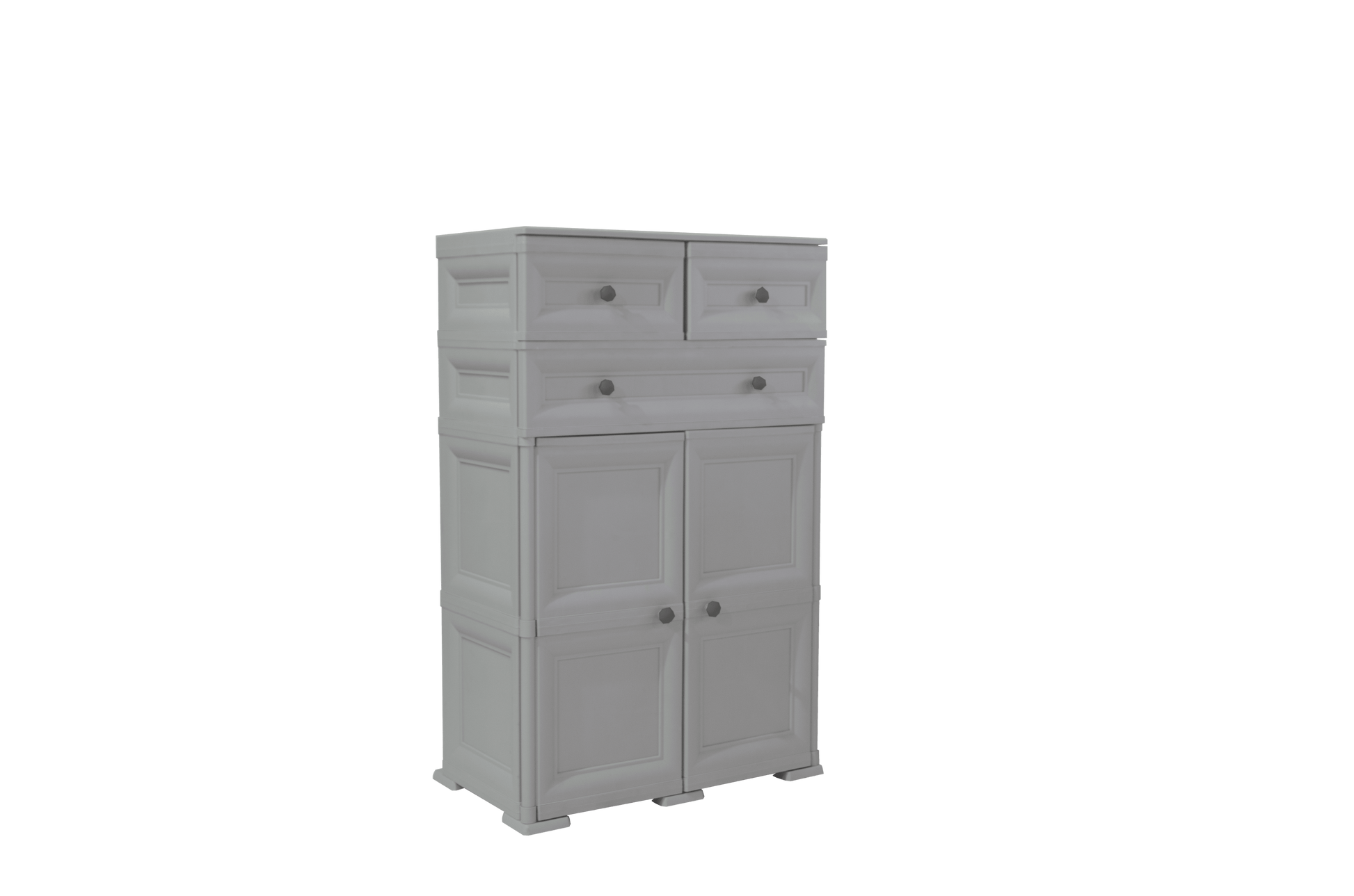 Mueble Organizador Elegance Picasso color Gris para Habitación.