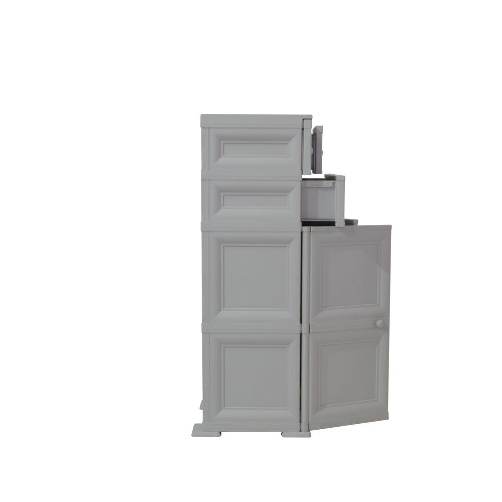 Mueble Organizador Elegance Van Gogh color Gris para Habitación.