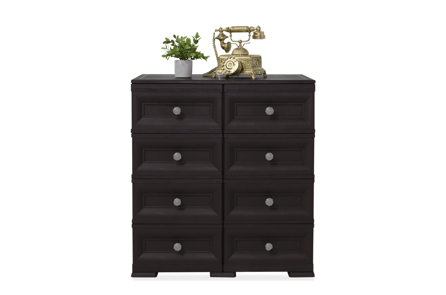 Mueble Organizador Elegance Van Gogh color Wengue para Habitación.