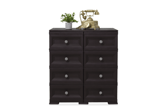 Mueble Organizador Elegance Van Gogh color Wengue para Habitación.