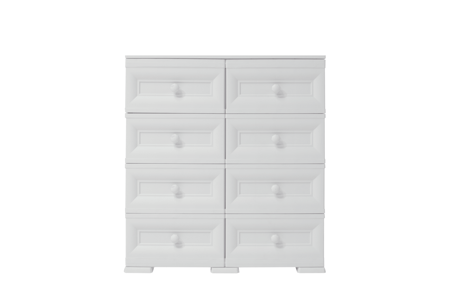 Mueble Organizador Elegance Van Gogh color Blanco Perla para Habitación.