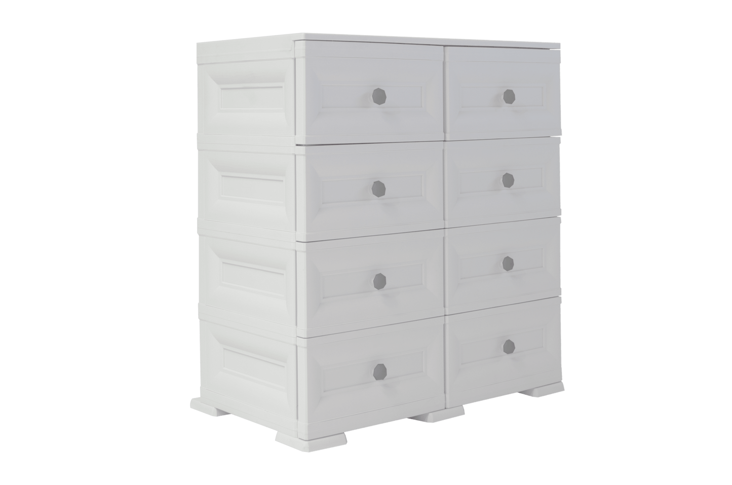 Mueble Organizador Elegance Van Gogh color Blanco Perla para Habitación.