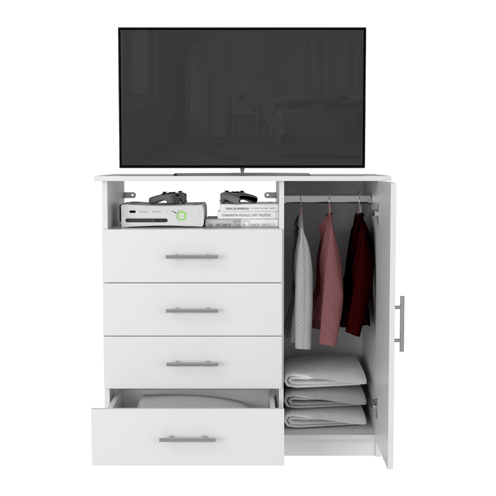 Organizador Barlovento color Blanco Perla Para Sala.