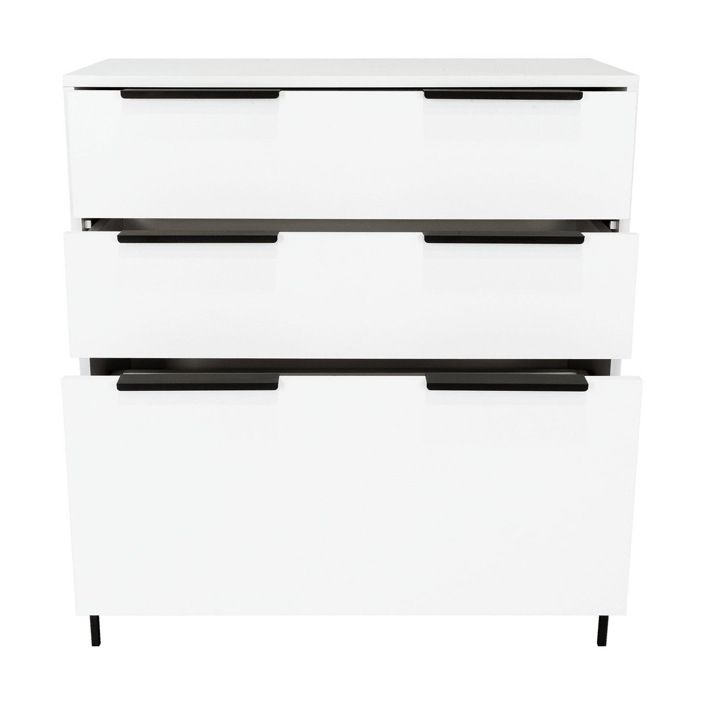 Organizador Midas, Blanco Nevado, Dos Cajones Reclinables - VIRTUAL MUEBLES