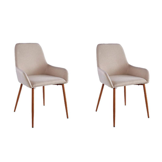 Silla Clasica Concept X2 color Cafe Claro Y Chocolate Para Sala.