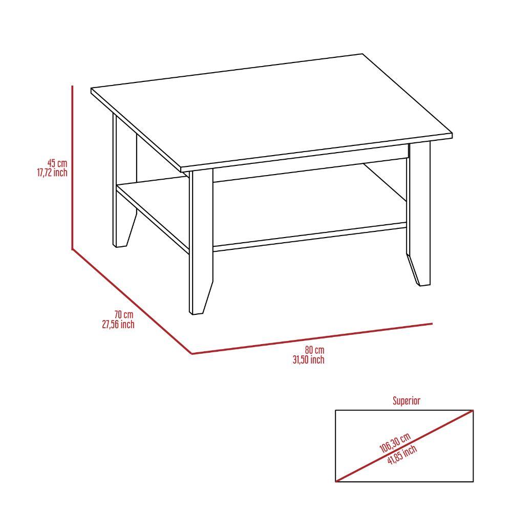 Mesa de Centro Sarume color Wengue para Sala.