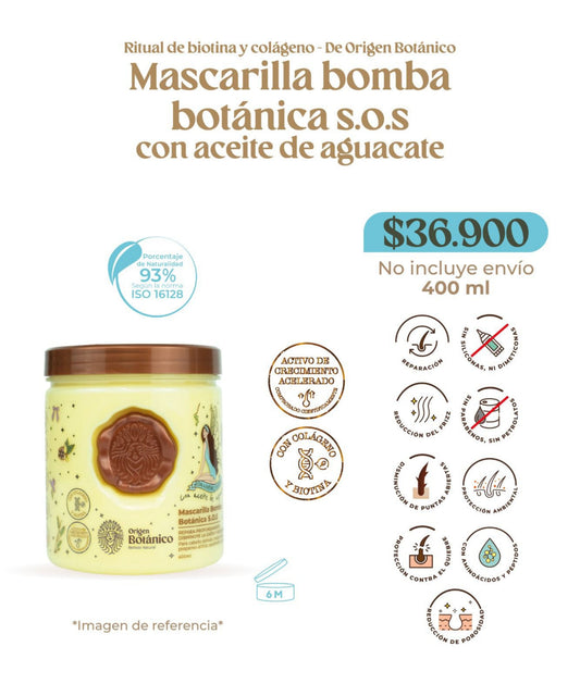 MASCARILLA BOMBA BOTANICA SOS 400ML