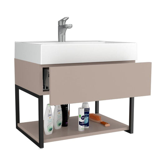 Mueble Lavamanos Zafi color Cocoa para Baño.