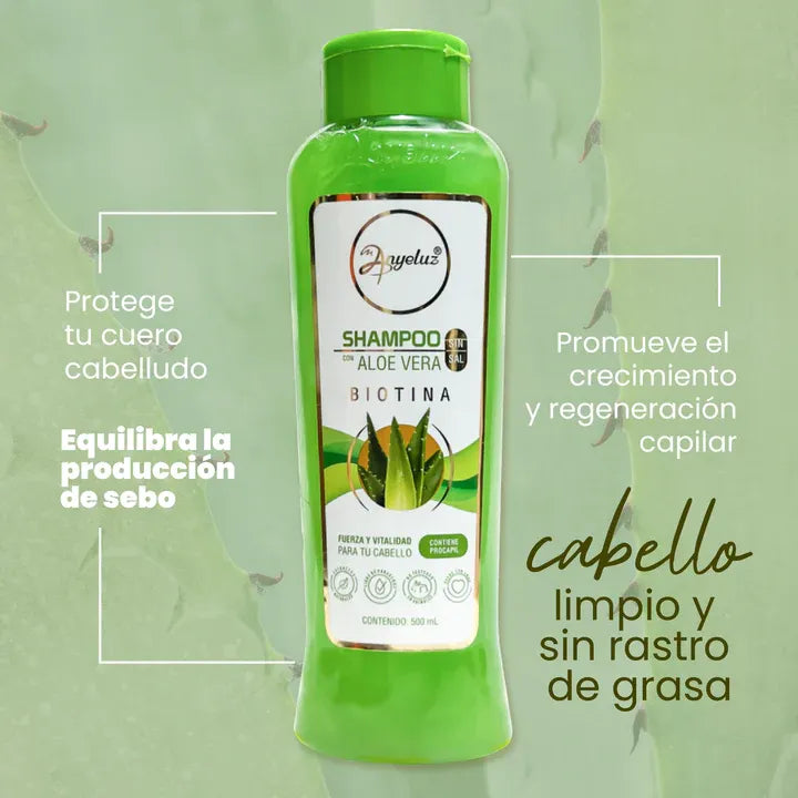 SHAMPOO CON ALOE VERA ANYELUZ X 500 ML