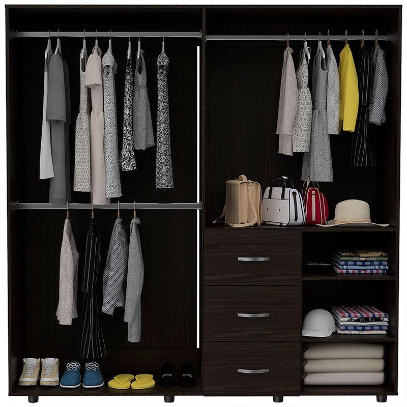 Closet Poche color Wengue para Habitación.