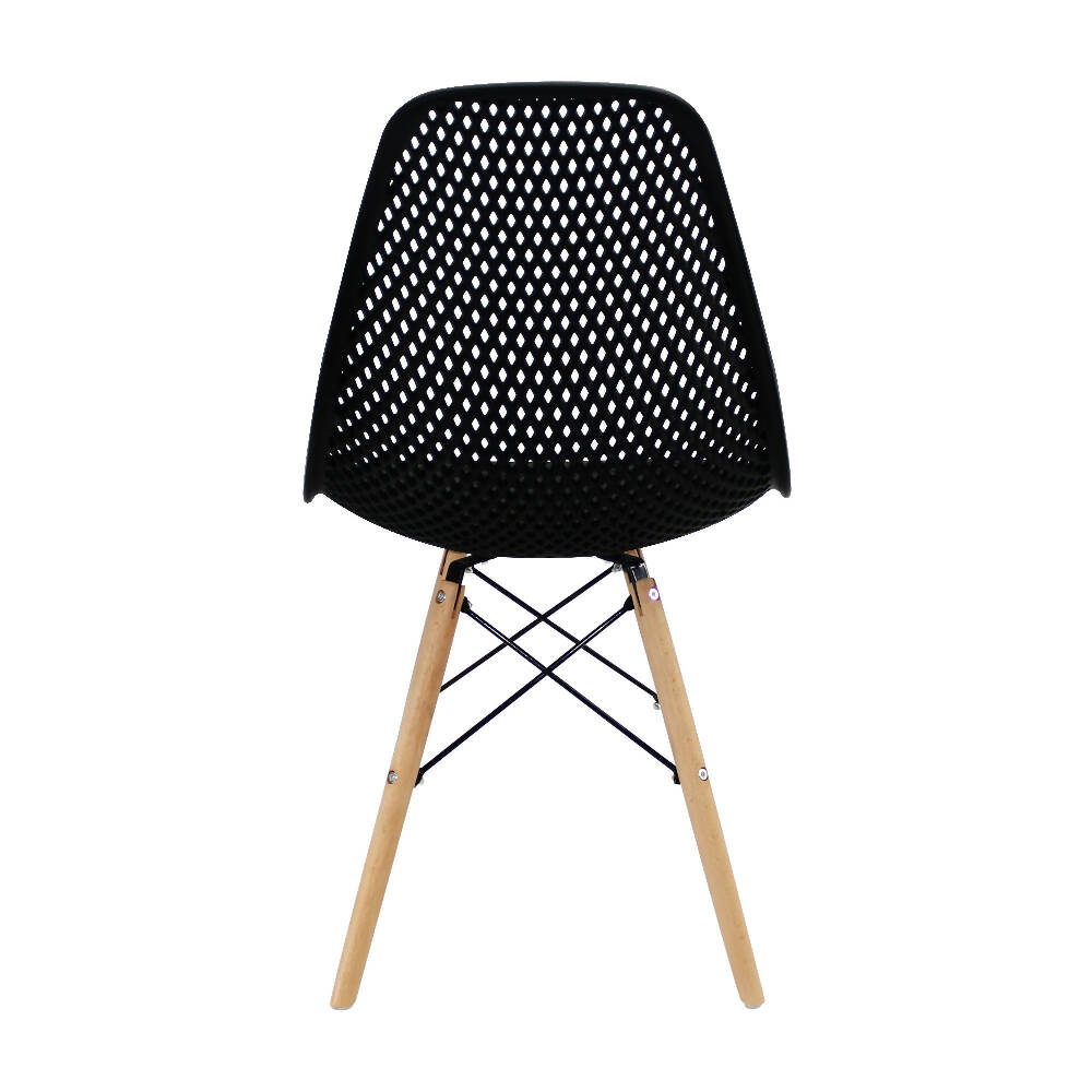 Kit por 4 Silla Air Eames Para Sala Comedor Restaurante - Negra