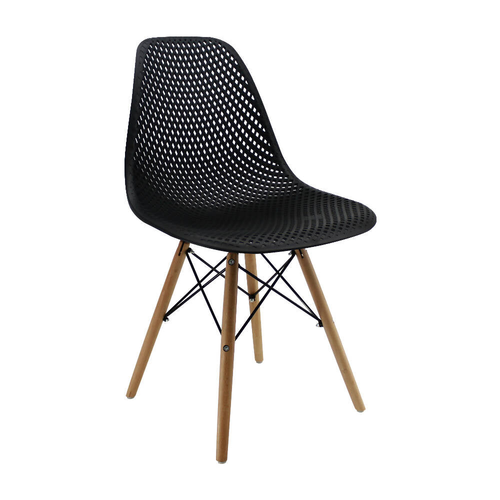 Kit por 4 Silla Air Eames Para Sala Comedor Restaurante - Negra